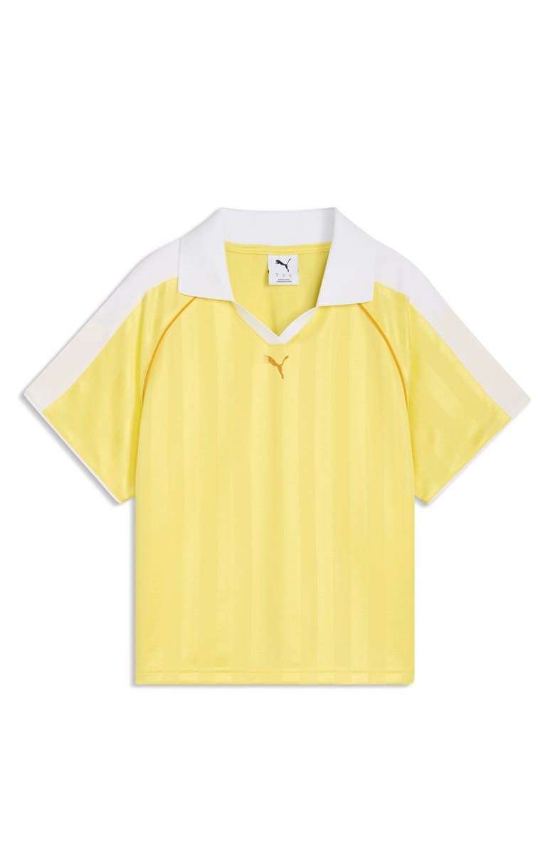 PUMA T7 Relaxed Soccer Polo, Alternate, color, Lemon Meringue