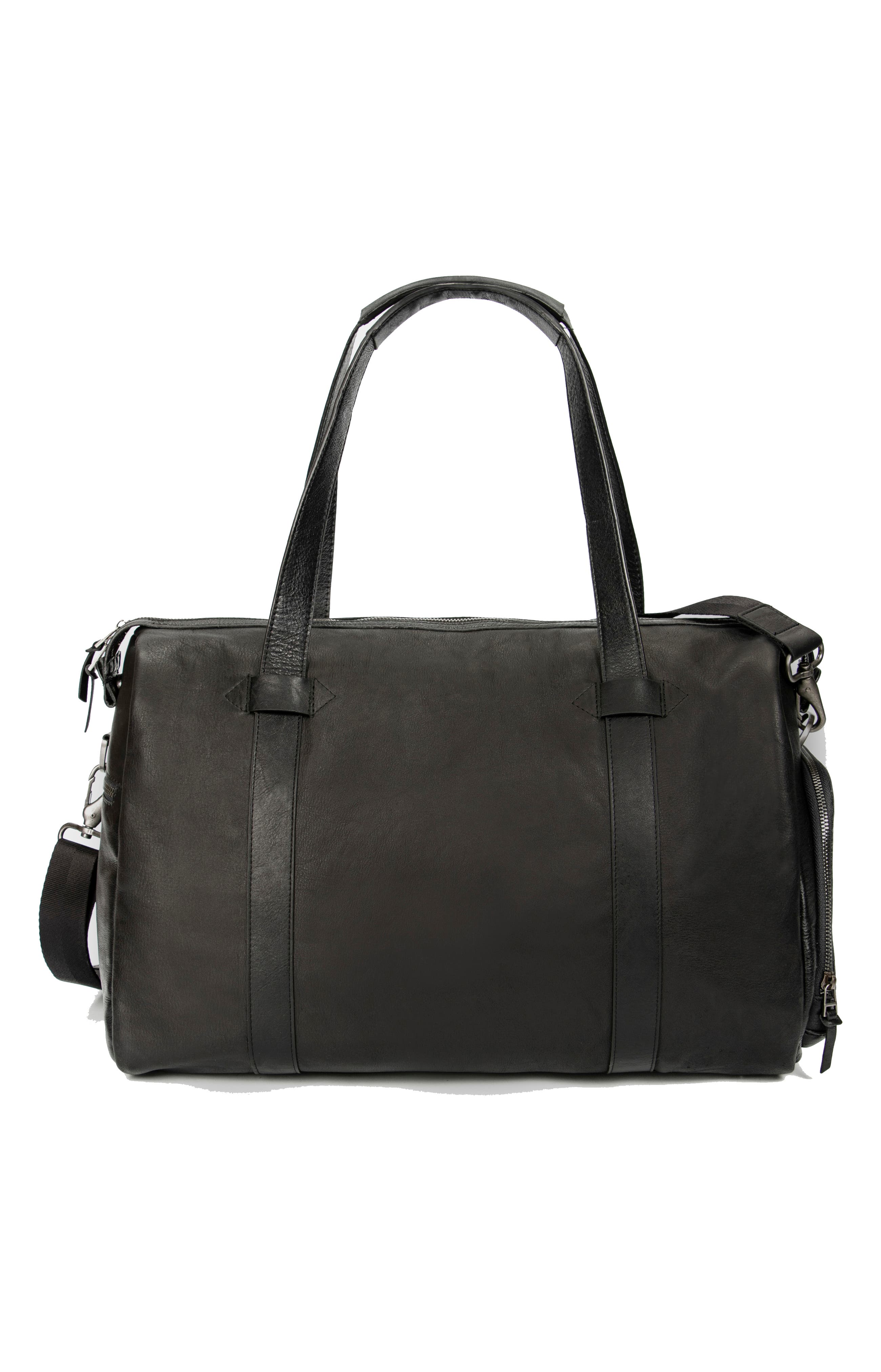 Velez Men Essential Bowling Handbags with Hand-Aged Effect, Alternate, color, Black