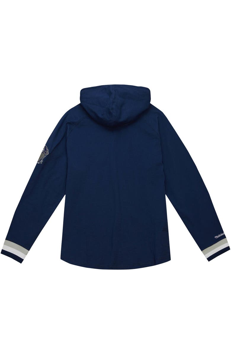 Mitchell & Ness Men's Mitchell & Ness Navy Georgetown Hoyas Legendary Raglan Pullover Hoodie, Alternate, color, 