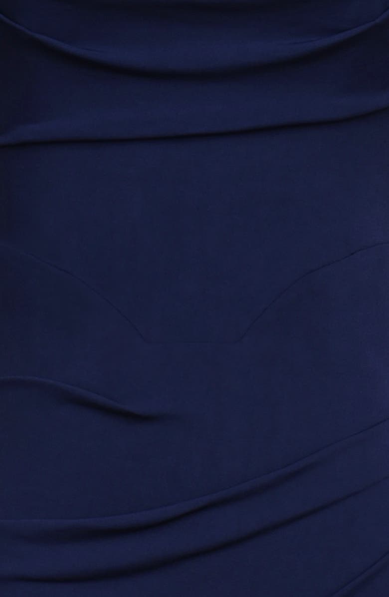 HOUSE OF CB Milena Corset Trumpet Gown, Alternate, color, Navy