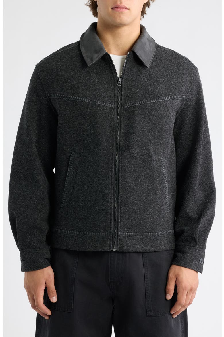 Baylin Full Zip Jacket, Alternate, color, BLACK HEATHER
