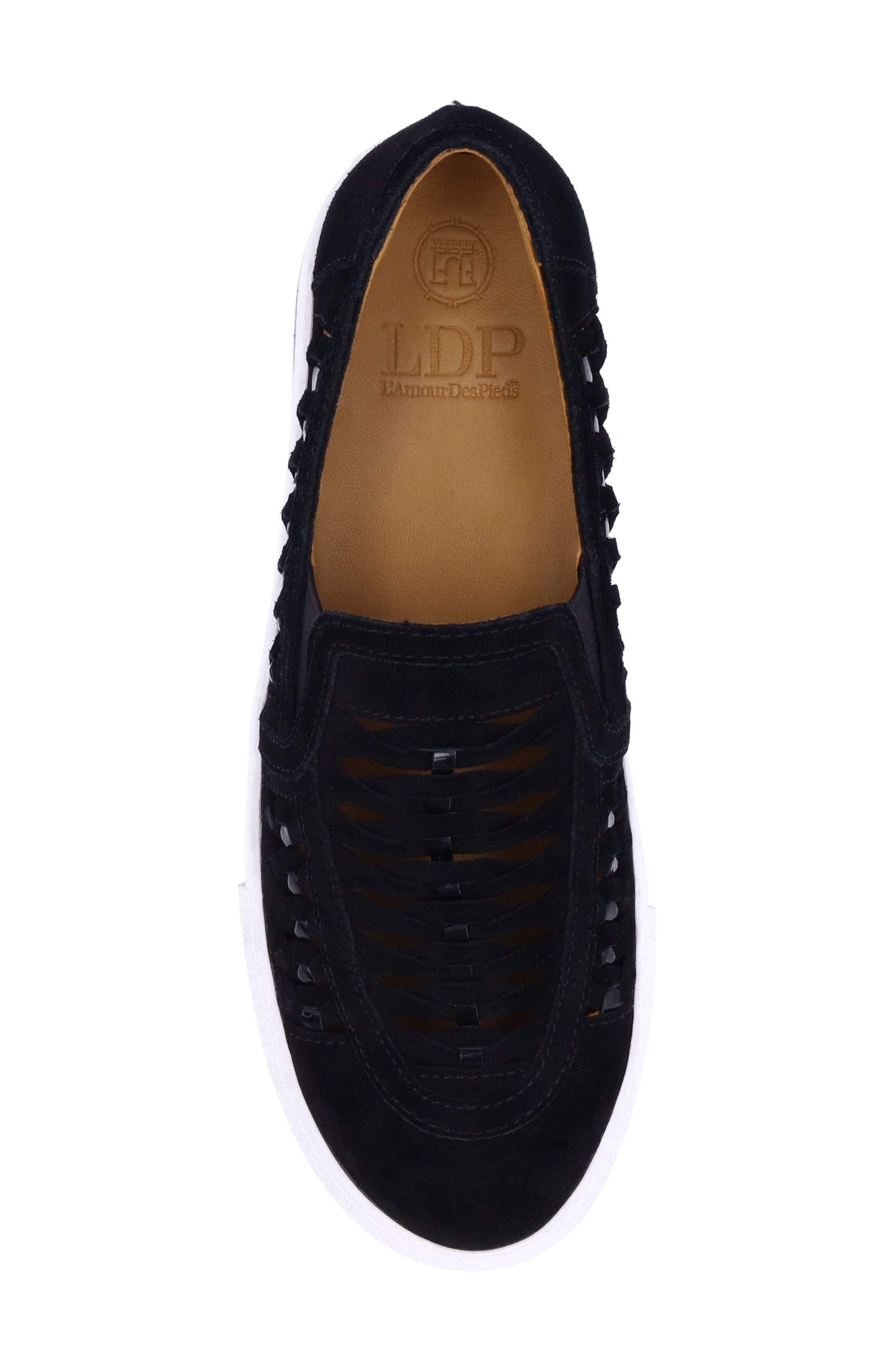 L'Amour des Pieds Karsha Skate Sneaker, Alternate, color, Black