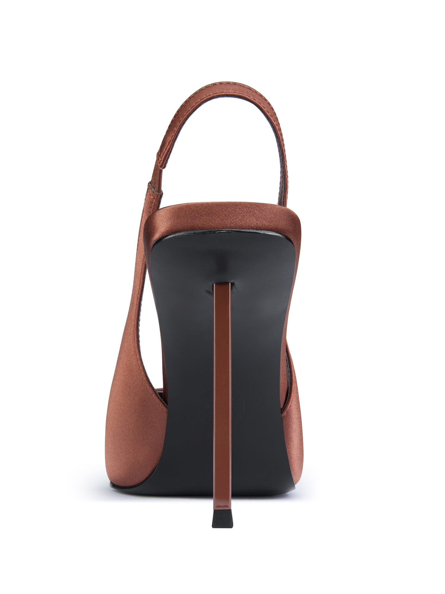 G63 Slingback Satin Pump, Alternate, color, Chocolate Satin
