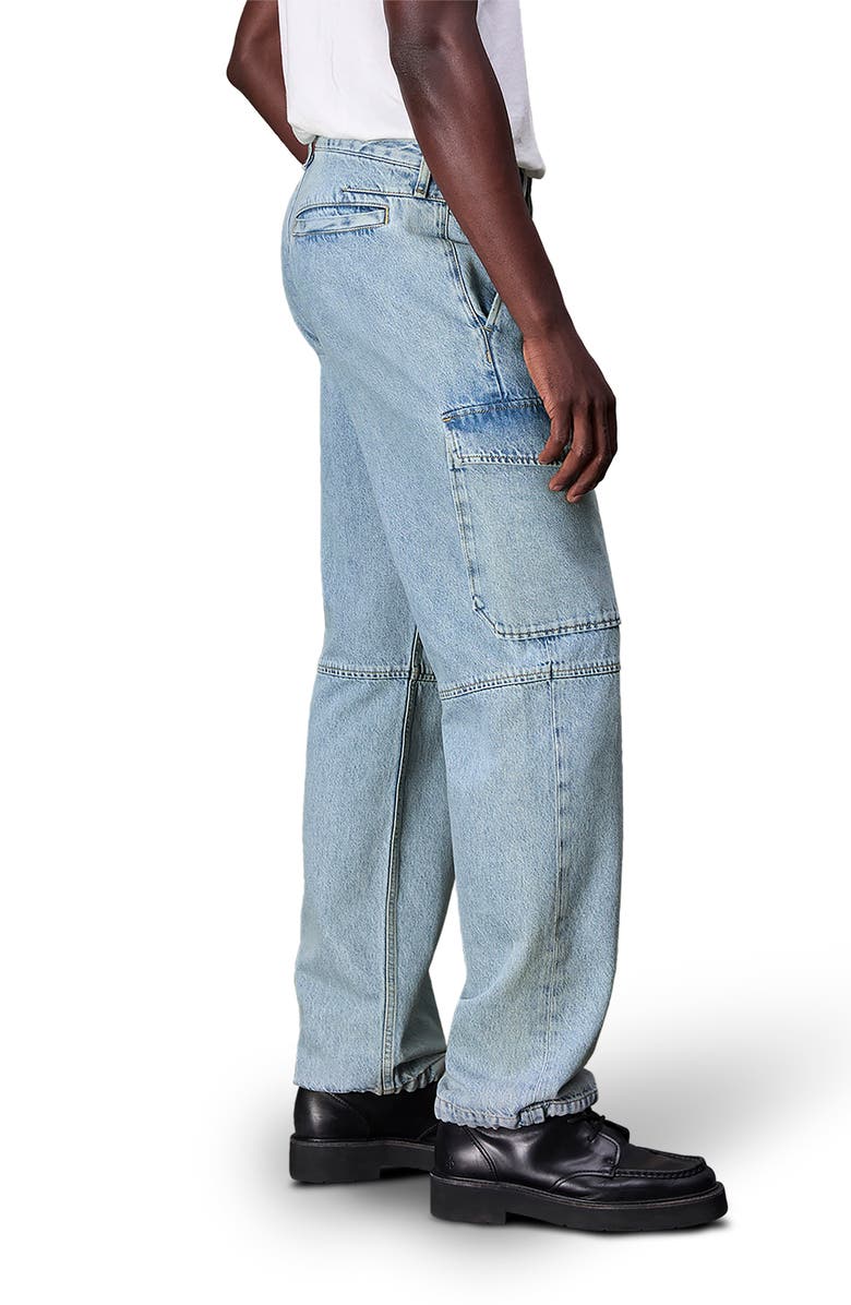 rag & bone Fit 4 Loose Fit Cargo Baggy Jeans, Alternate, color, Skylight
