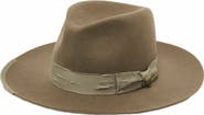 Two Roads Hat Co. Delmar Distressed Felt Fedora