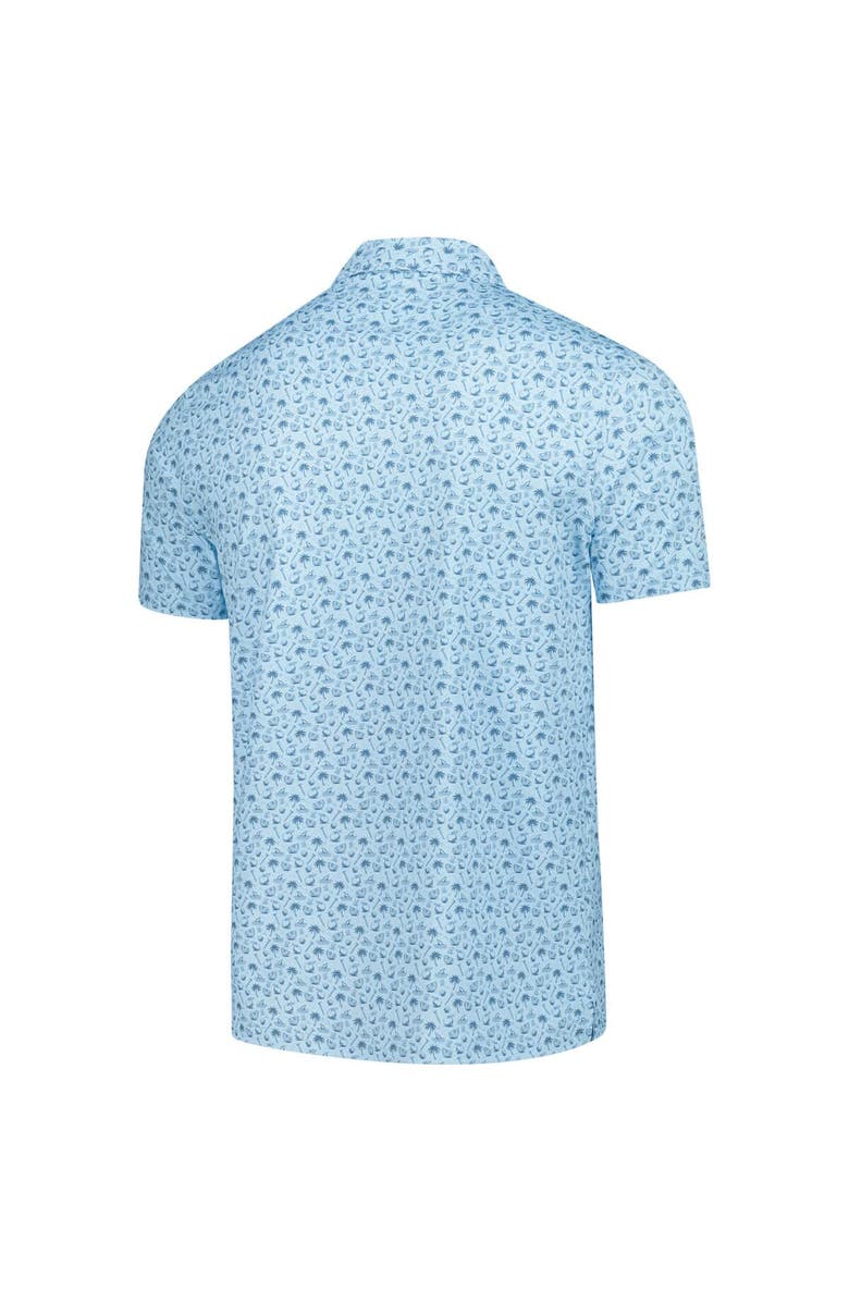 BARSTOOL GOLF Men's Barstool Golf  Light Blue THE PLAYERS Florida Printed Polo, Alternate, color, Light Blue