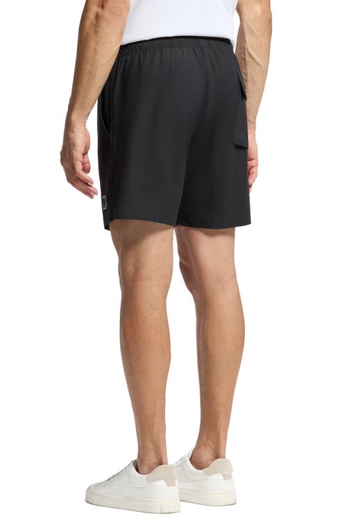 Psycho Bunny Palm View Hydrochromic Swim Trunks In Black