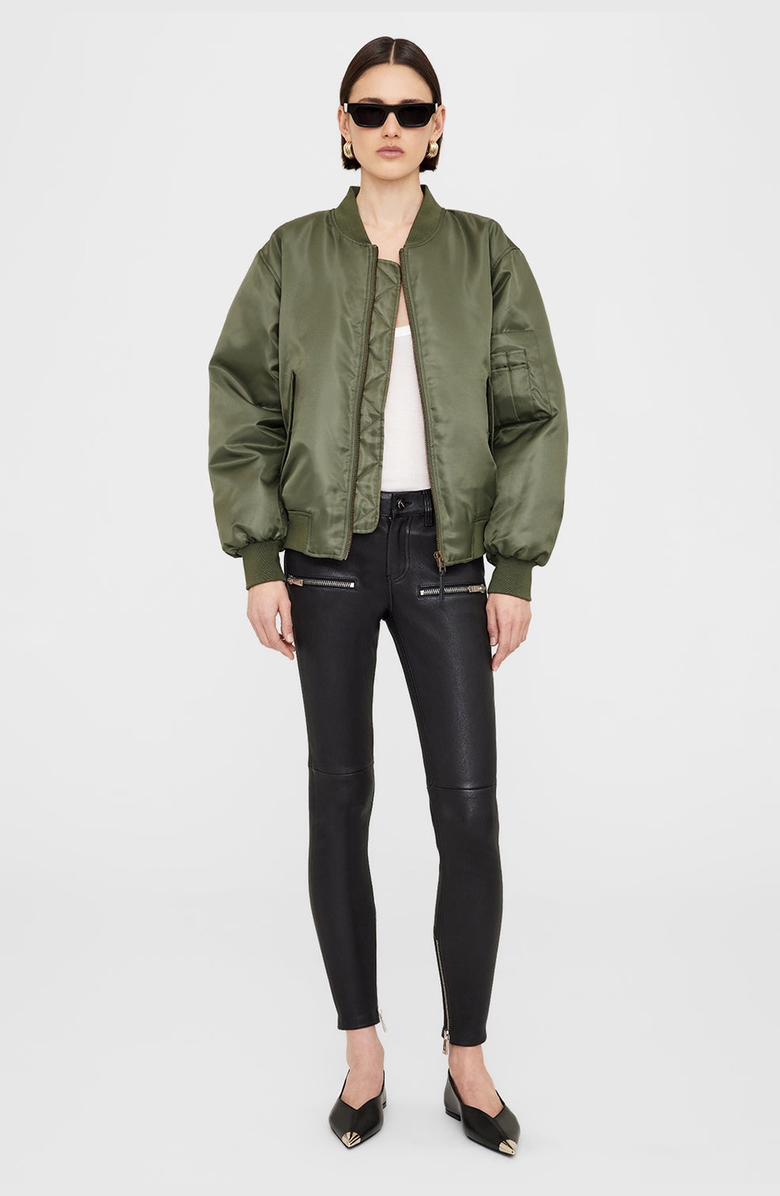 ANINE BING Leon Bomber, Main, color, Army Green