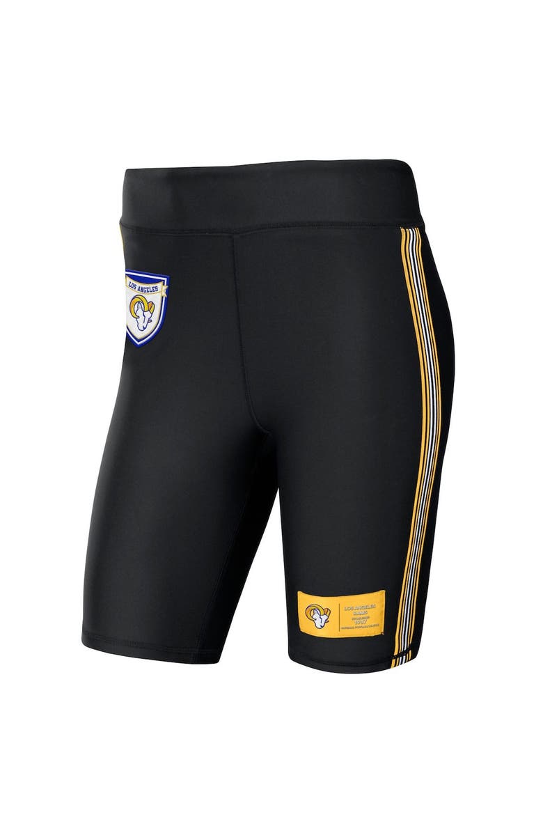 WEAR by Erin Andrews Women's WEAR by Erin Andrews Black Los Angeles Rams Biker Shorts, Alternate, color, Black