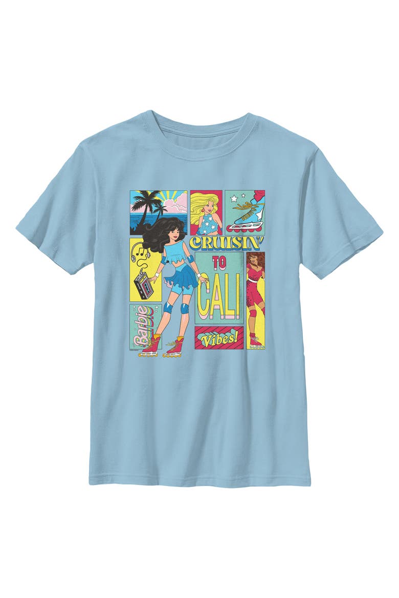 Boys' Cruisin to Cali Vibes T-Shirt, Main, color, Light Blue