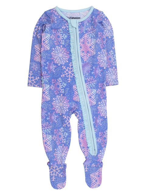 Modal Blend Ruffle One Piece Footie Pajamas