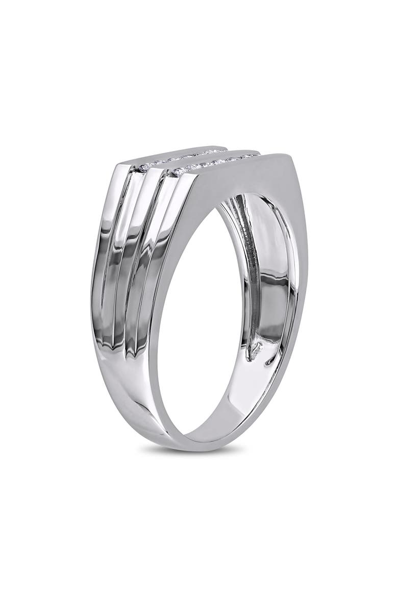 Men's Diamond Double Ring - 0.322ct., Alternate, color, WHITE