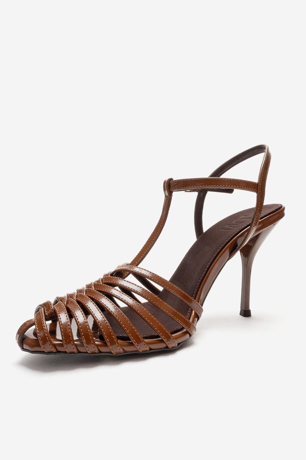 Pasion Stiletto Pump, Alternate, color, Cognac Patent