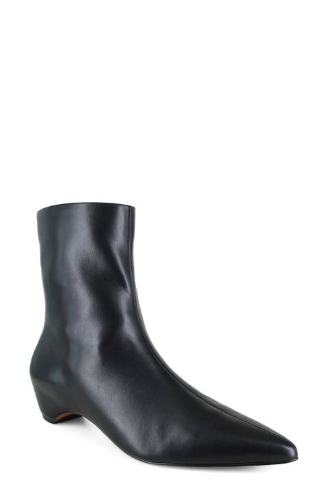 Billy Faux Leather Pointed Toe Bootie
