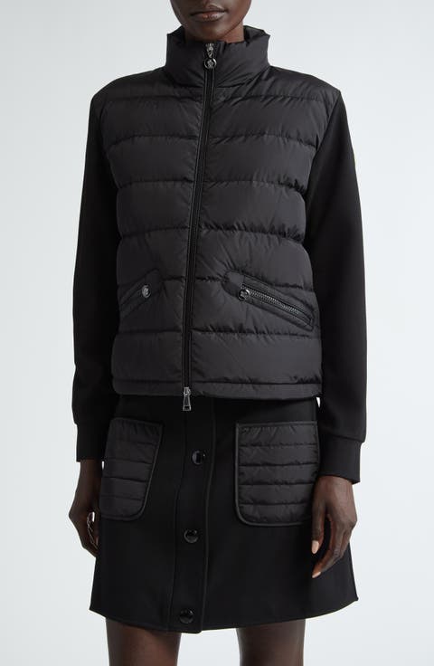 Mixed Media Down Puffer Jacket