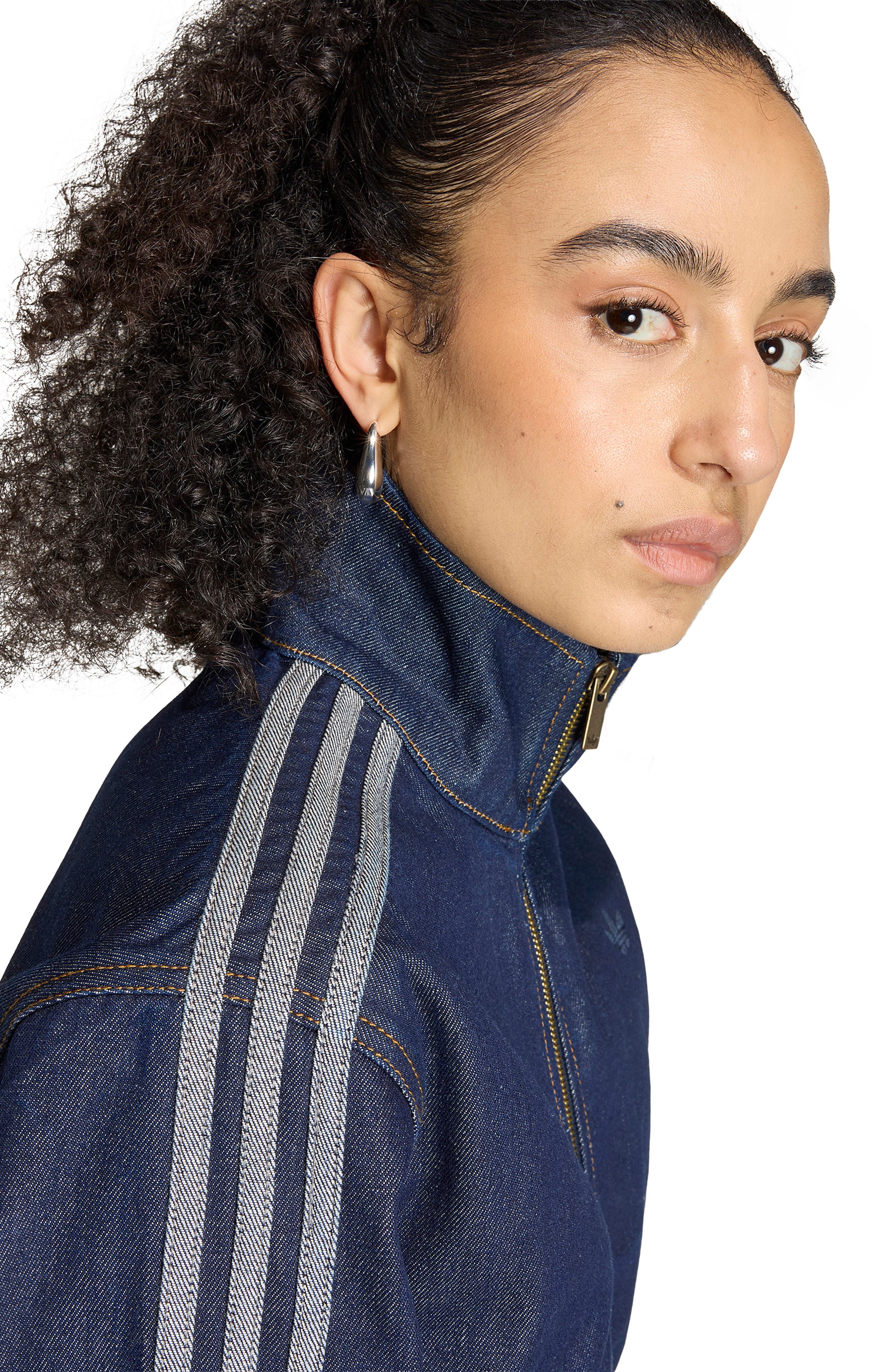 Женские adidas Originals Denim Track Jacket — фото 3