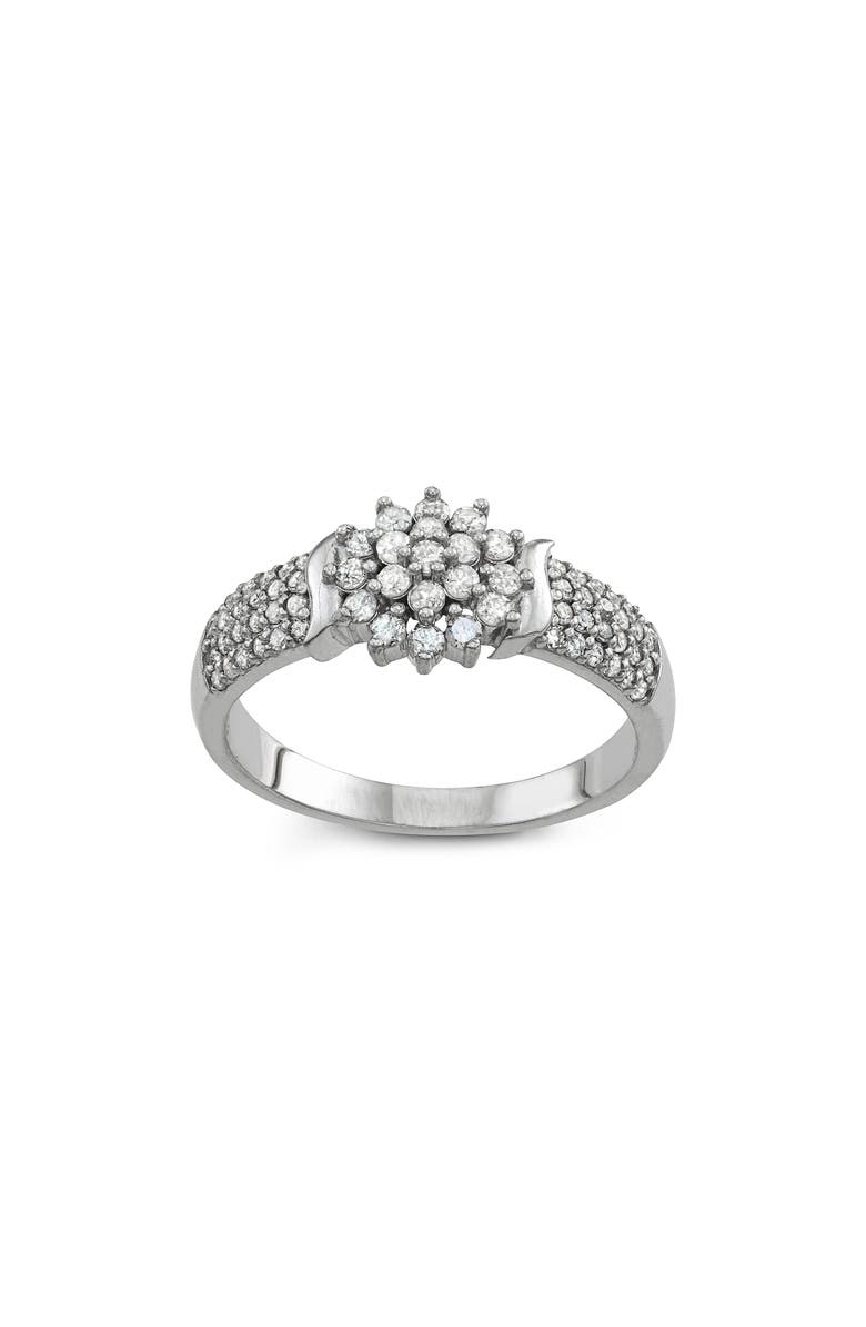 FZN Sterling Silver Diamond Bridal Ring - 0.525Ct., Main, color, 