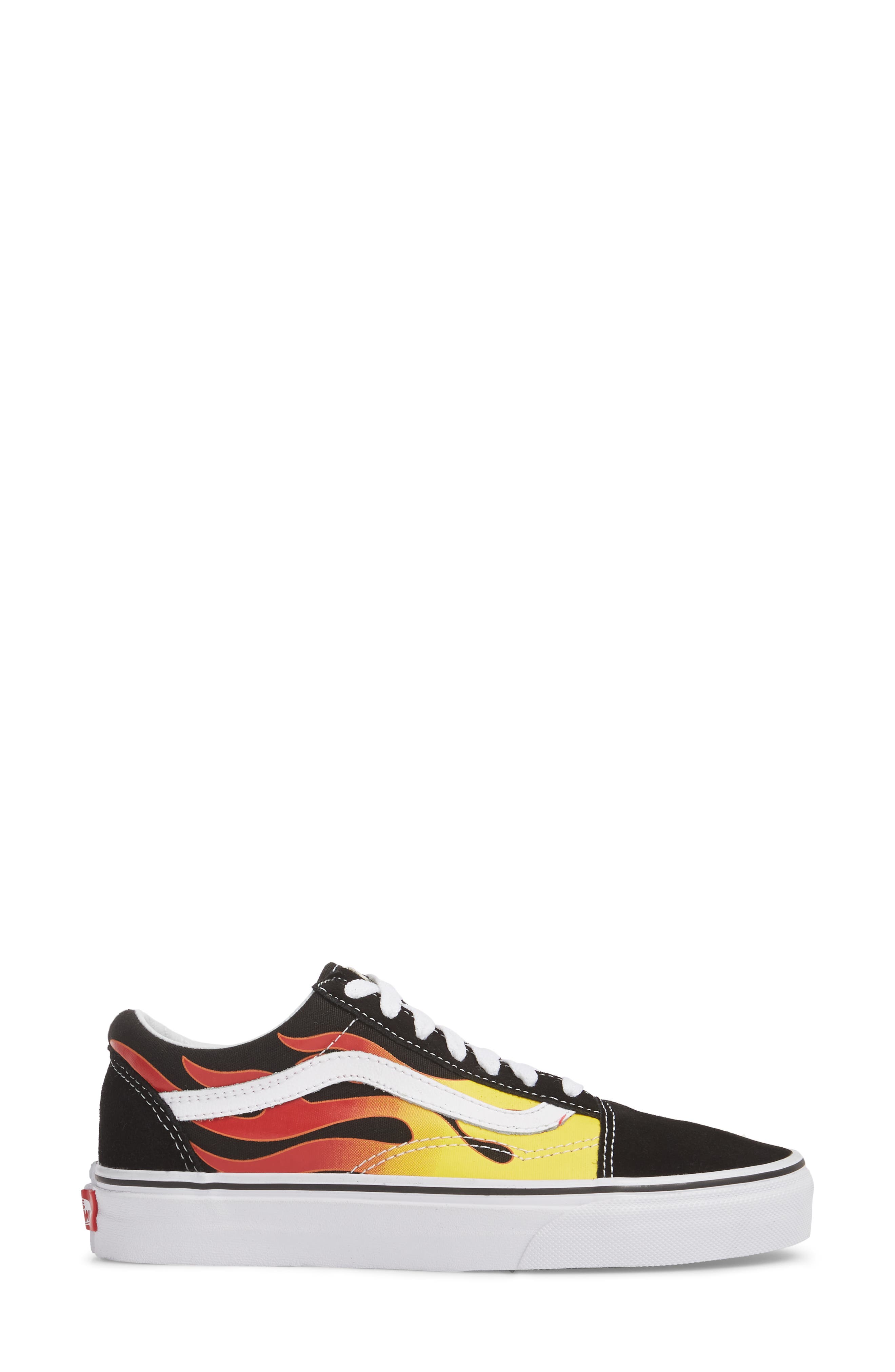 Old Skool Sneaker, Alternate, color, BLACK/ BLACK/ TRUE WHITE