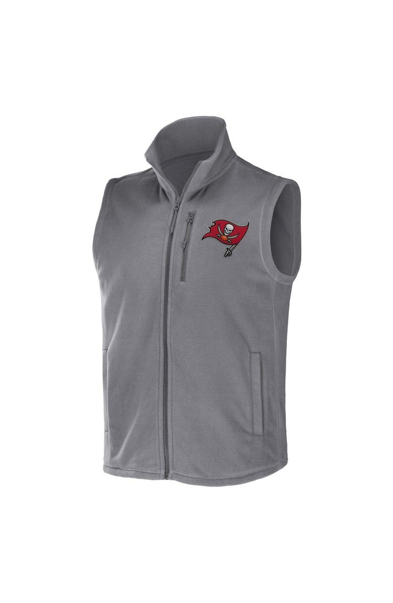 NFL X DARIUS RUCKER Men's NFL x Darius Rucker Collection by Fanatics Gray Tampa Bay Buccaneers Polar Fleece Full-Zip Vest, Alternate, color, Gray