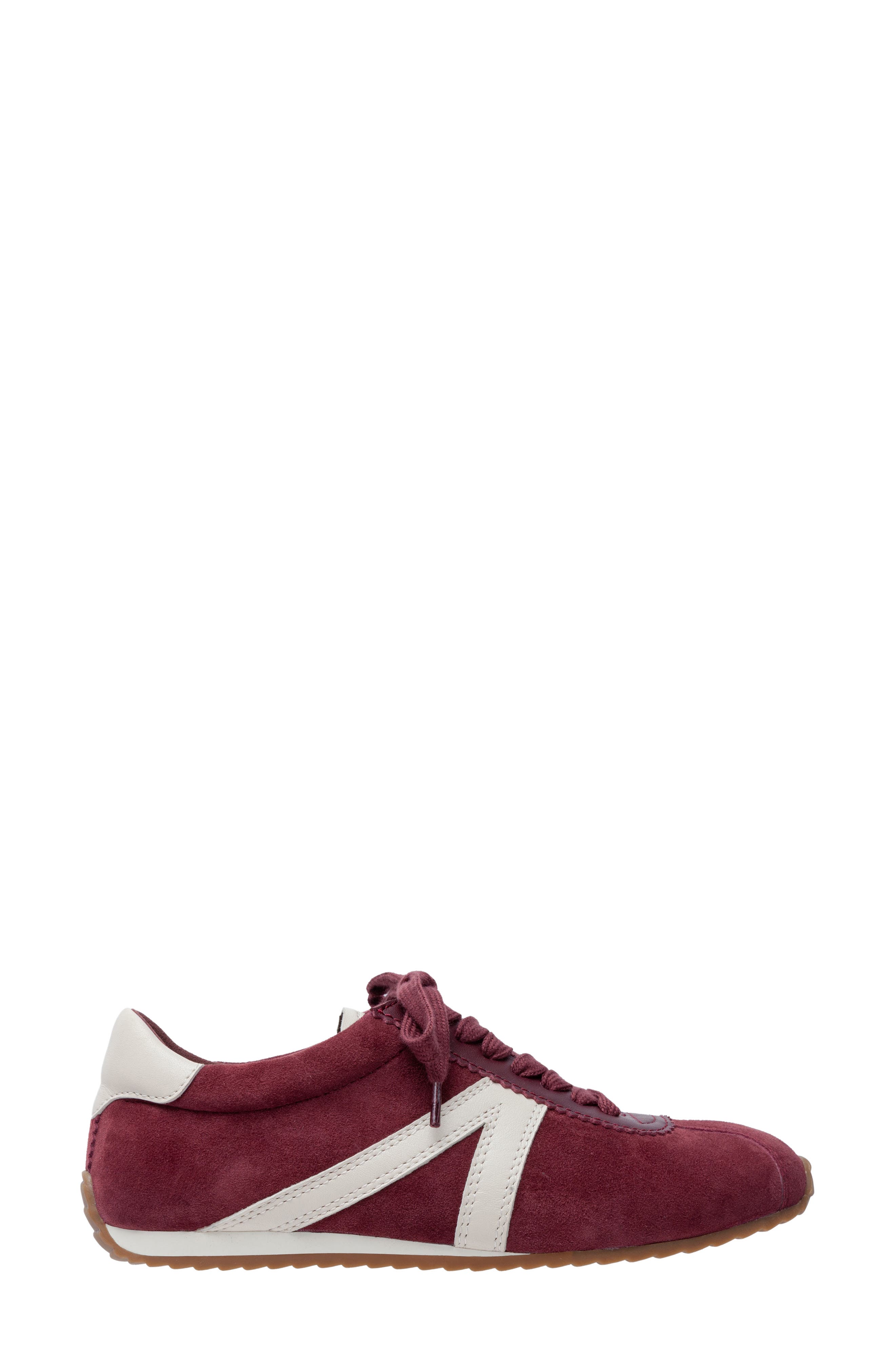 Linea Paolo Kova Sneaker, Alternate, color, Dark Burgundy/Ivory