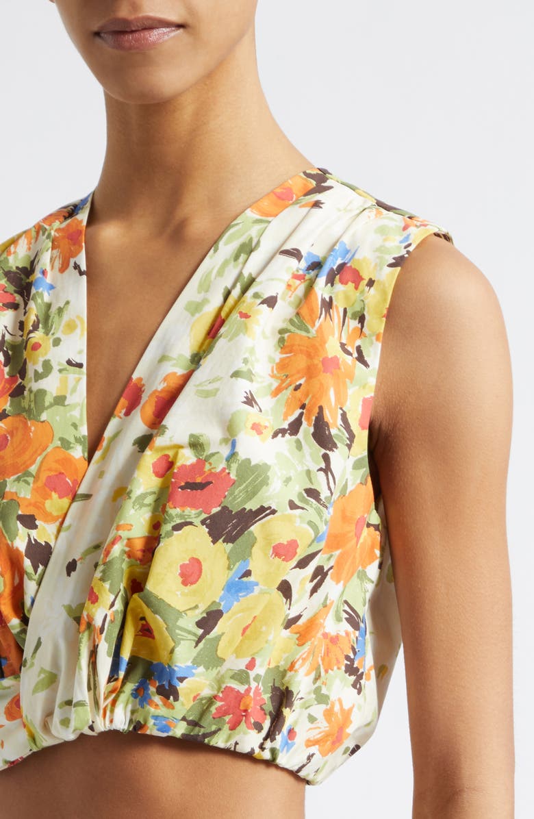 A.L.C. Brooklyn Cotton Top, Alternate, color, Butter/ Poppy Multi