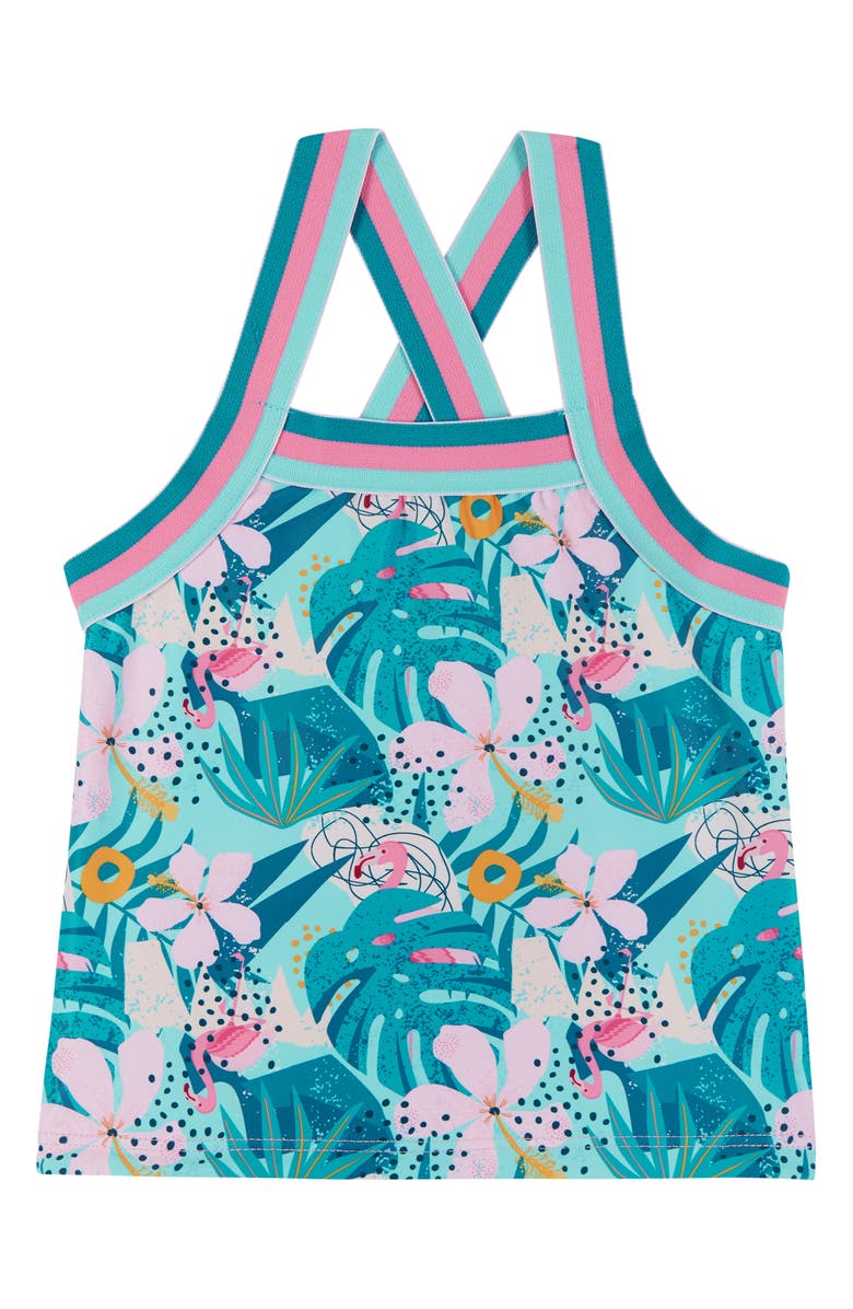 Andy & Evan Kids' Reversible Two-Piece Tankini Swimsuit, Alternate, color, 