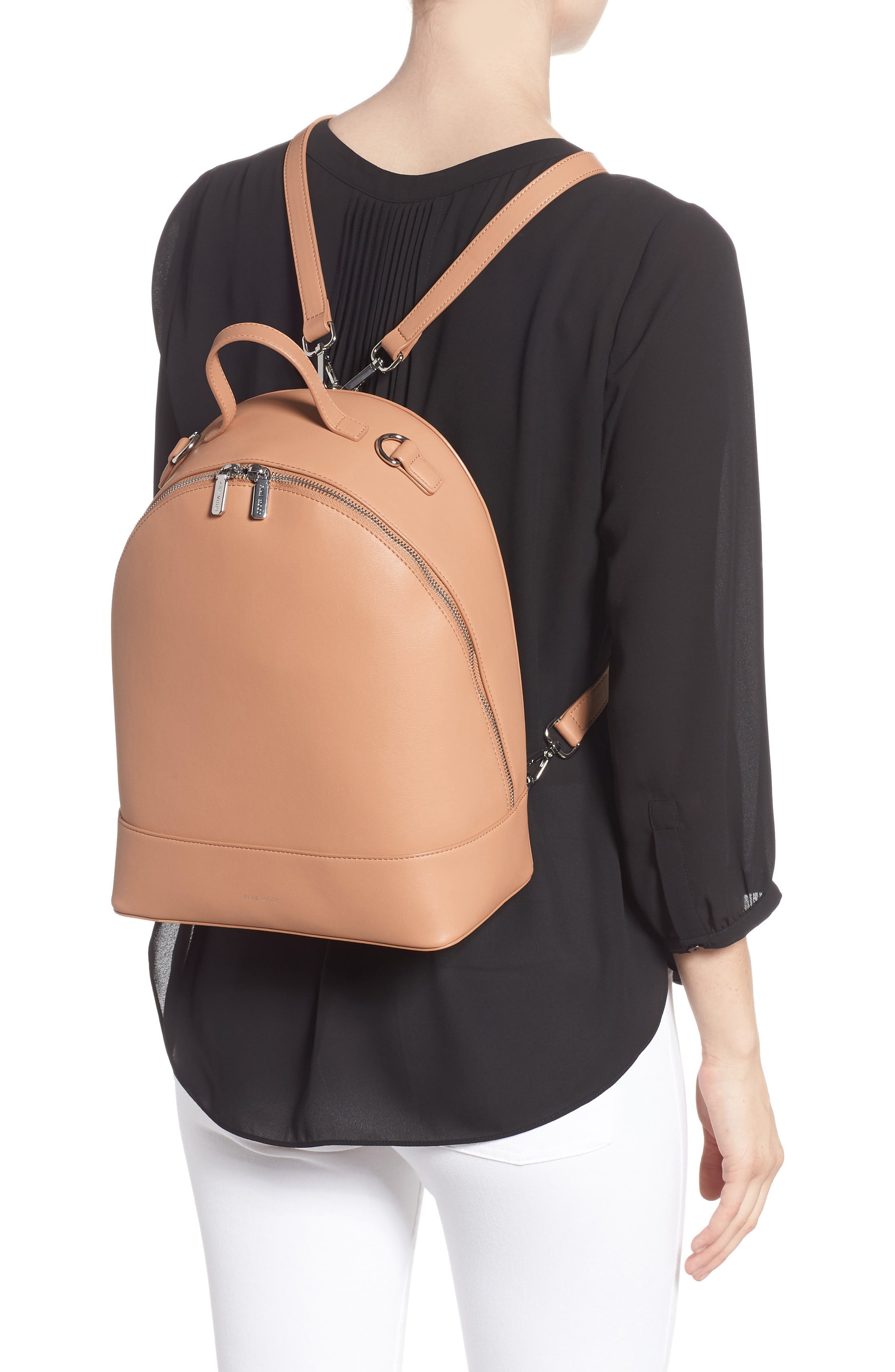 Pixie Mood Large Cora Faux Leather Convertible Backpack, Alternate, color, 