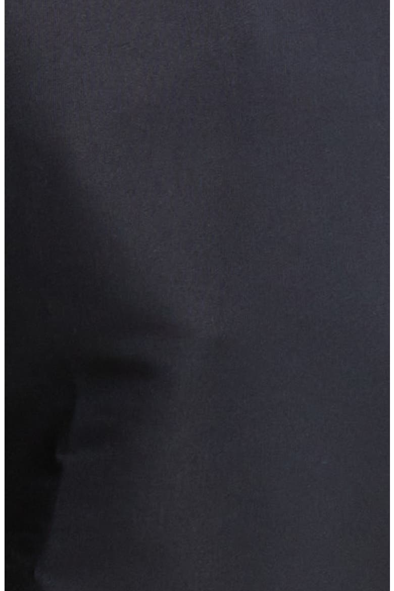 Shelton Cotton & Silk Poplin Tuxedo Pants, Alternate, color, BLACK