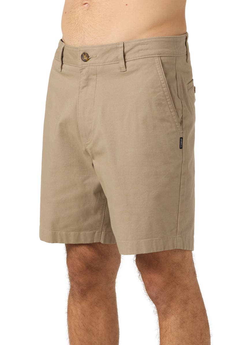 O'Neill Jay Stretch Cotton Shorts, Alternate, color, Khaki