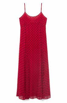 MANGO Print Midi Dress