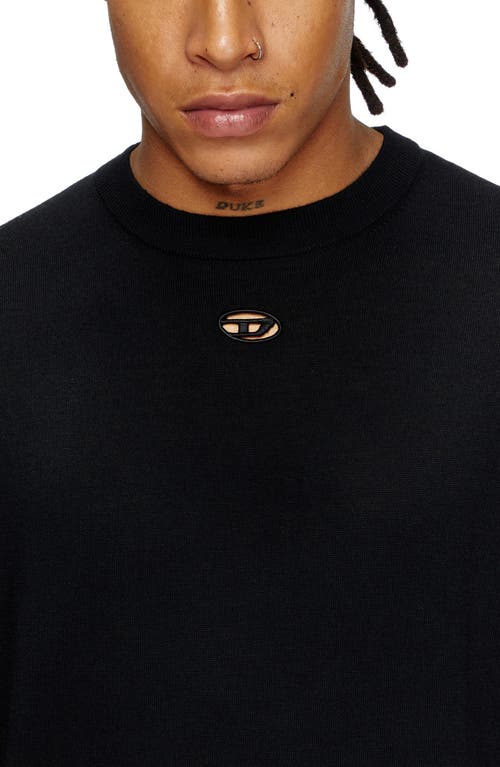 Diesel ® K-valiam Cutout Logo Wool Sweater