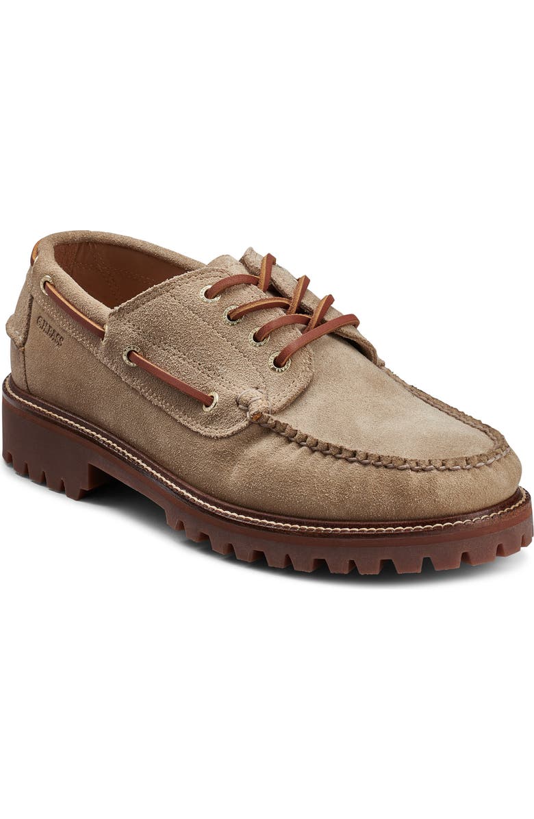 G.H.BASS Ranger Camp Moc Toe Super Lug Loafer, Main, color, Beige