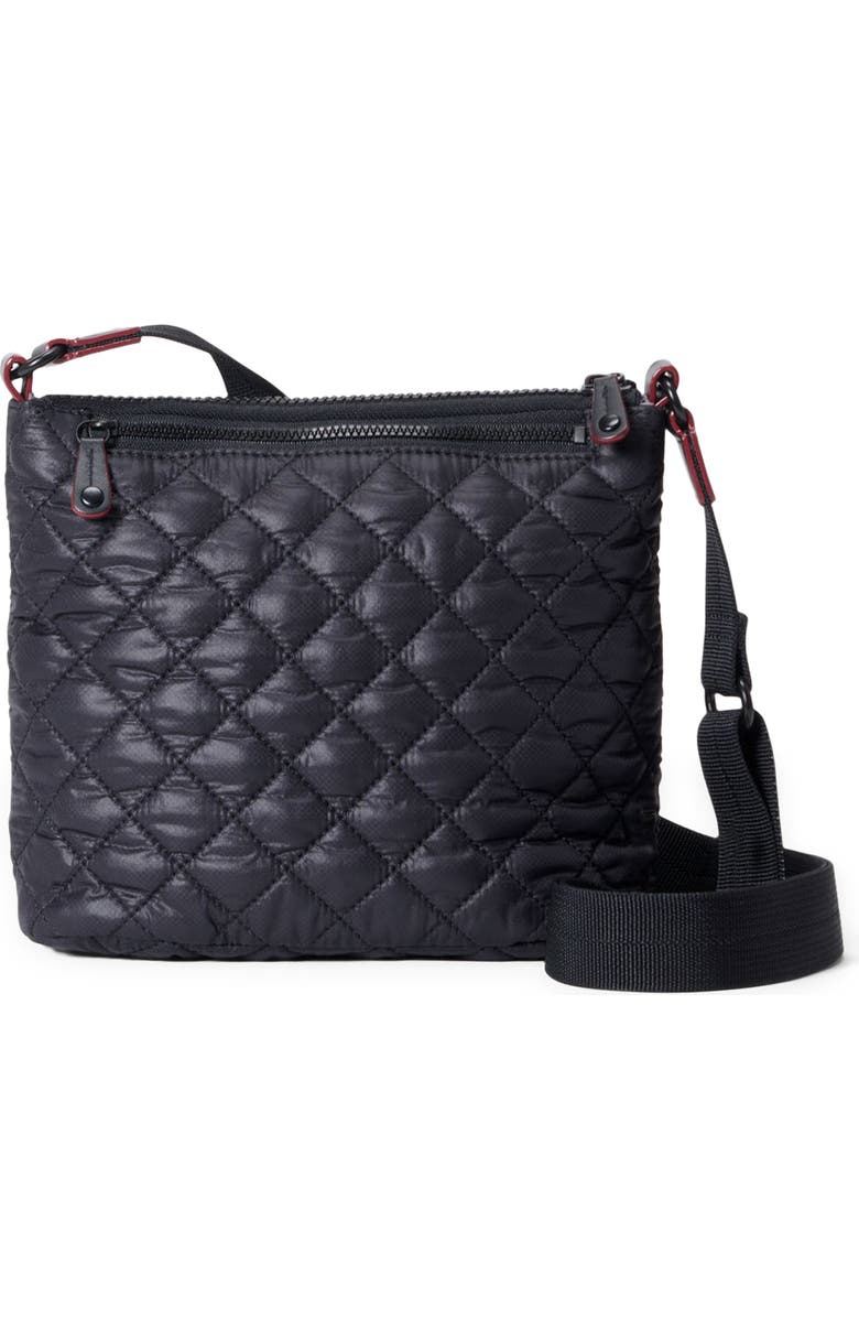 MZ Wallace Metro Scout Deluxe Crossbody Bag, Alternate, color, Black