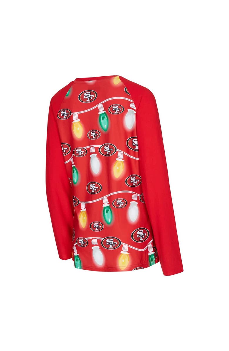 CONCEPTS SPORT Women's Concepts Sport San Francisco 49ers Garland Knit Raglan Long Sleeve T-Shirt & Pants Set, Alternate, color,