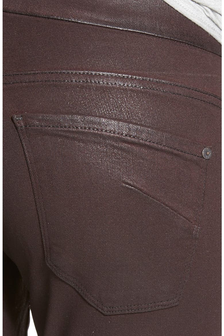 Leggings, Alternate, color, BLACK/ RED GLOSSED