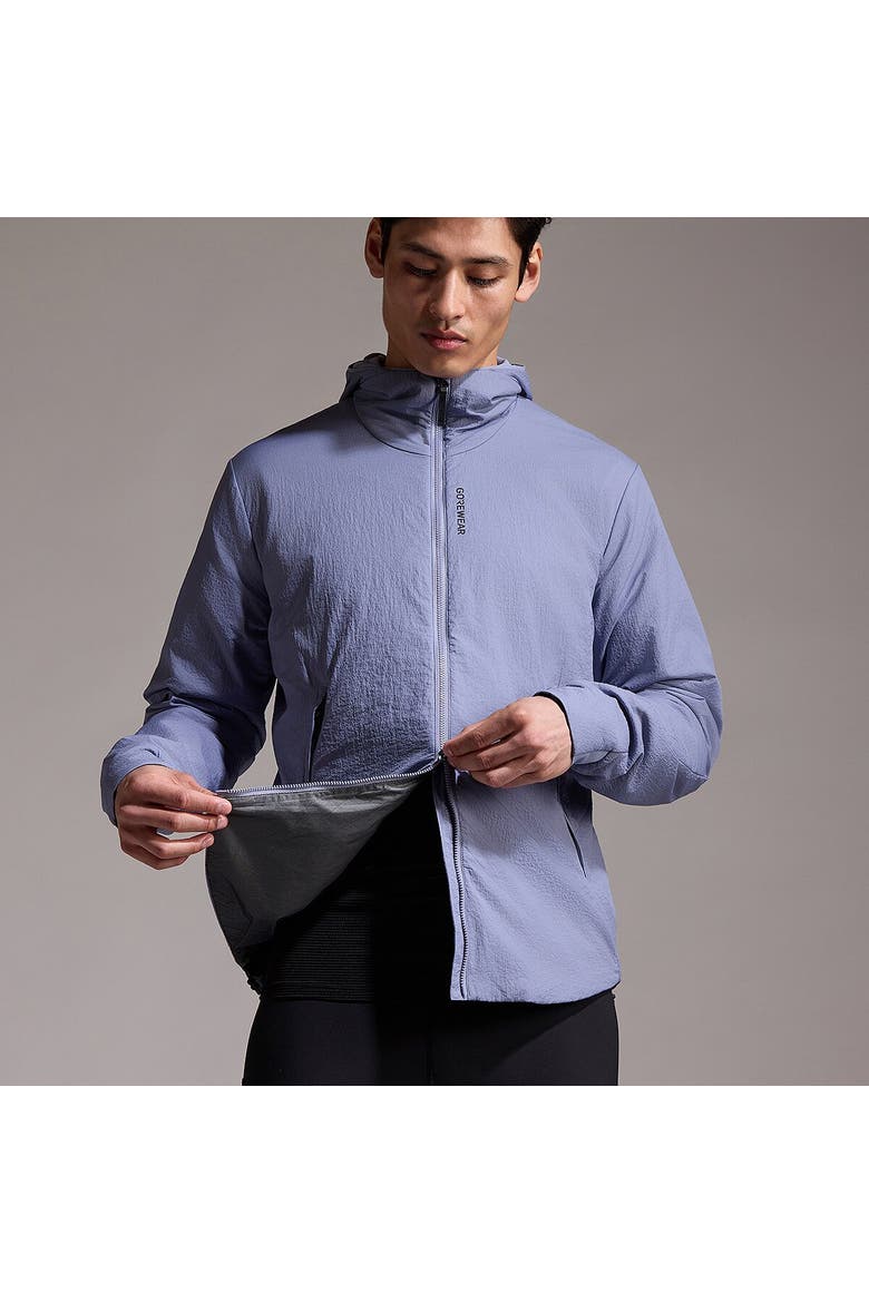 Concurve Windstopper Insulated Hooded Jacket - Men's, Alternate, color, Amethyst Grey
