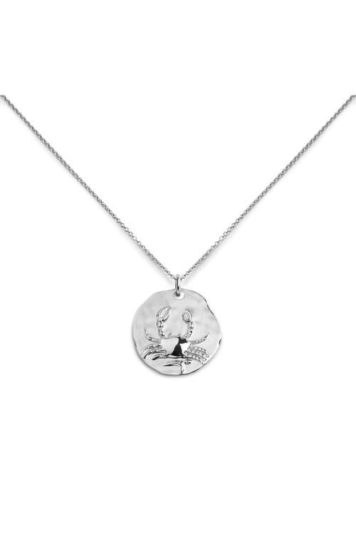 Monica Vinader Zodiac Charm Pendant Necklace In Metallic