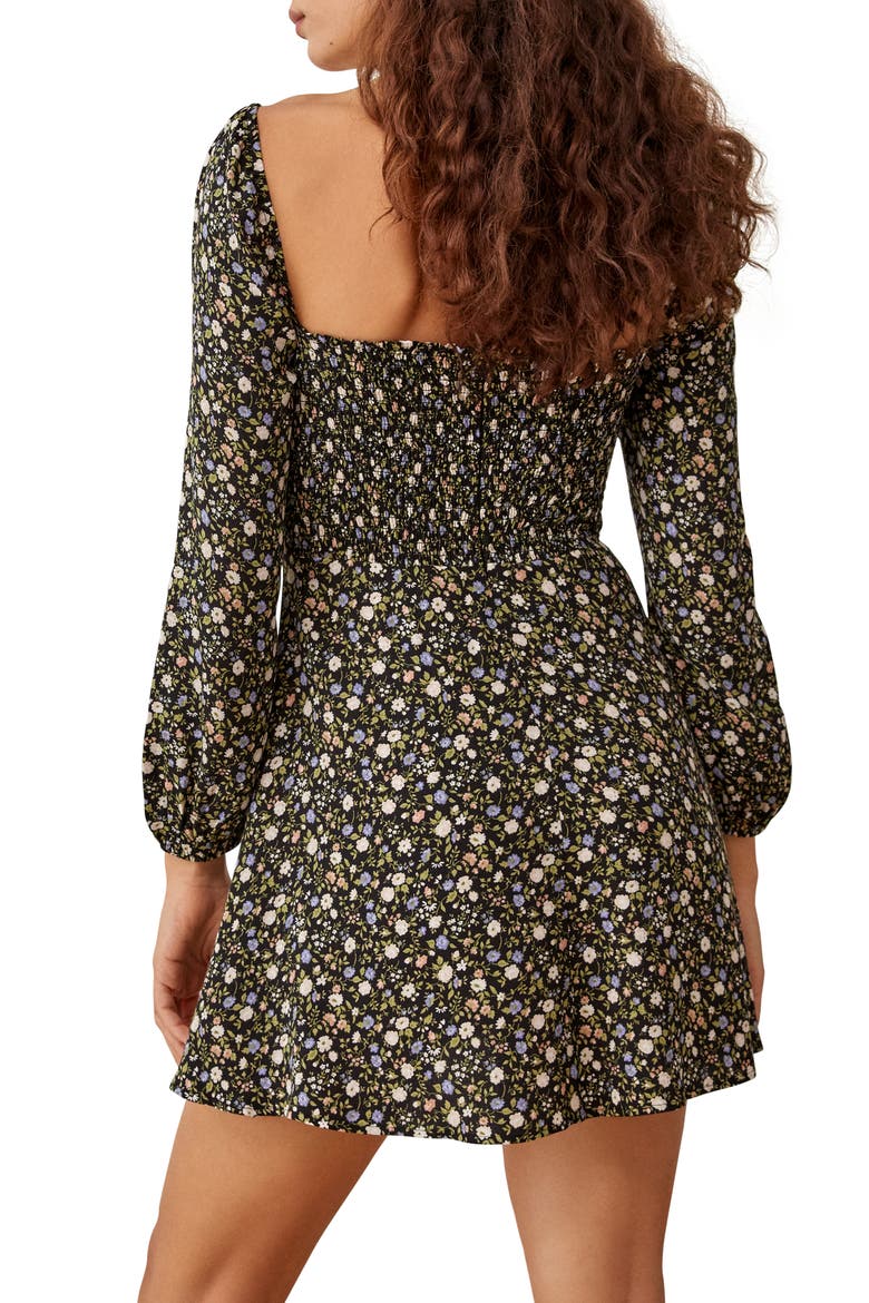 Mochi Floral Long Sleeve Dress, Alternate, color, ESPRIT