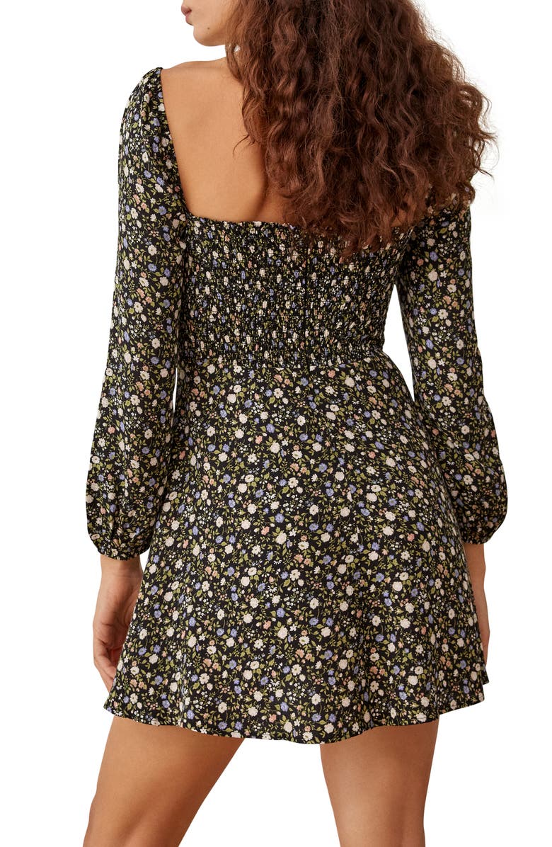 Reformation Mochi Floral Long Sleeve Dress, Alternate, color,