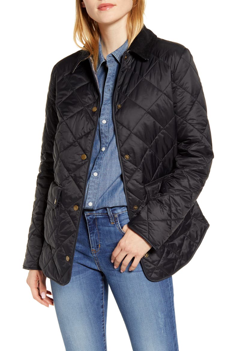 Oakland Quilted Jacket, Main, color, BLACK