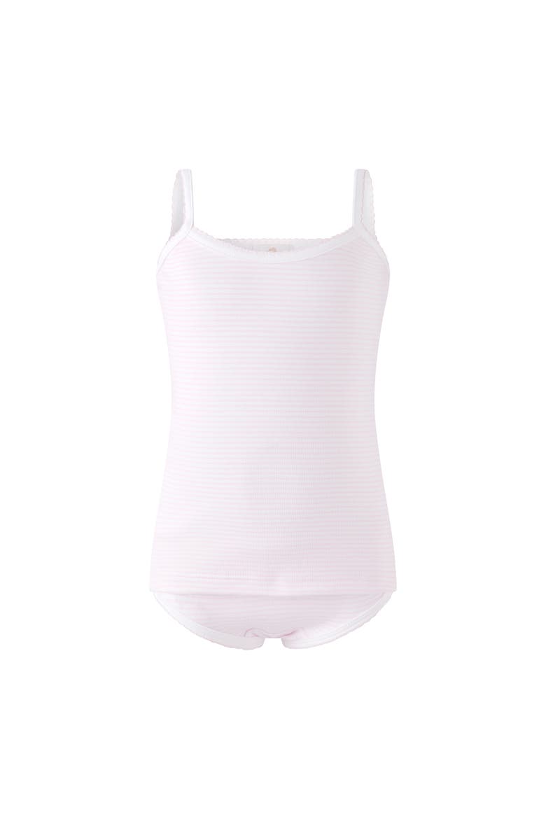 Pima Stripe Underwear Set, Main, color, Pink