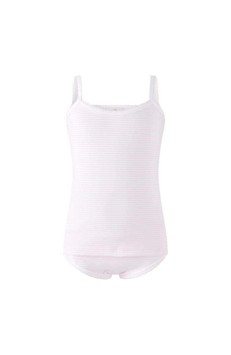 Rachel Riley Pima Stripe Underwear Set, Main, color, Pink