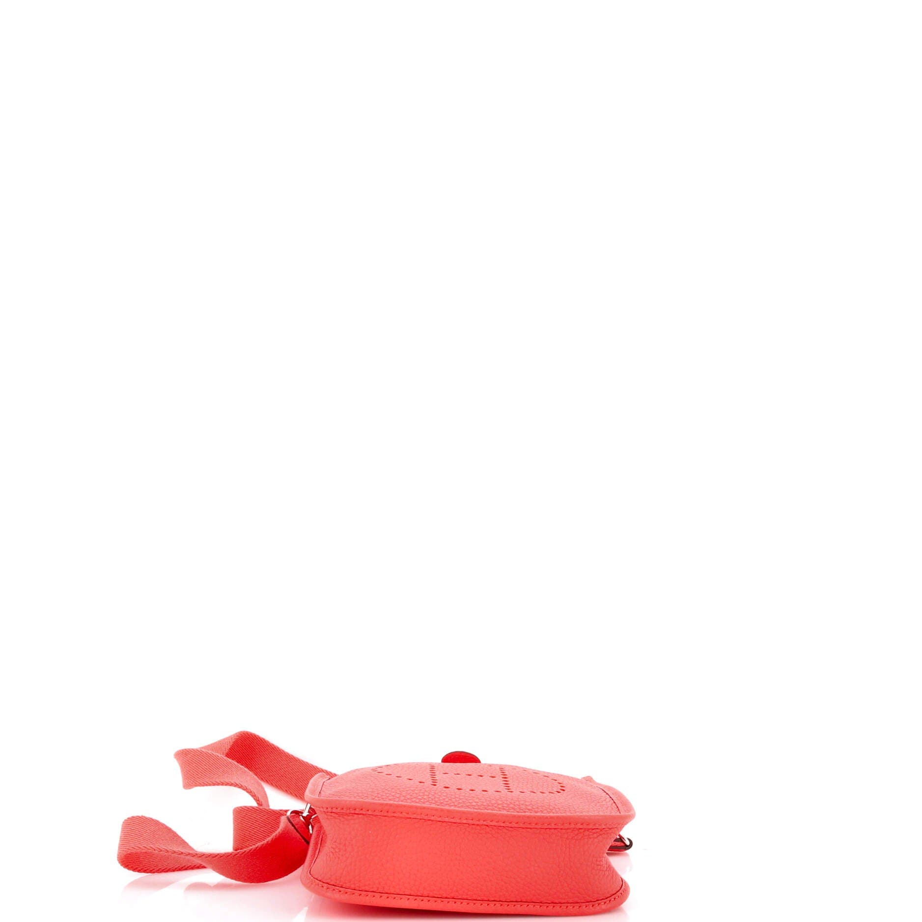 Pre-Owned Hermes Evelyne Bag Gen III Clemence TPM, Alternate, color, Rouge Pivoine