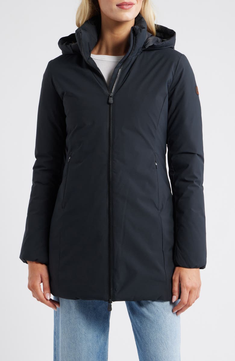 Save The Duck Rachel Hooded Jacket, Main, color, Black