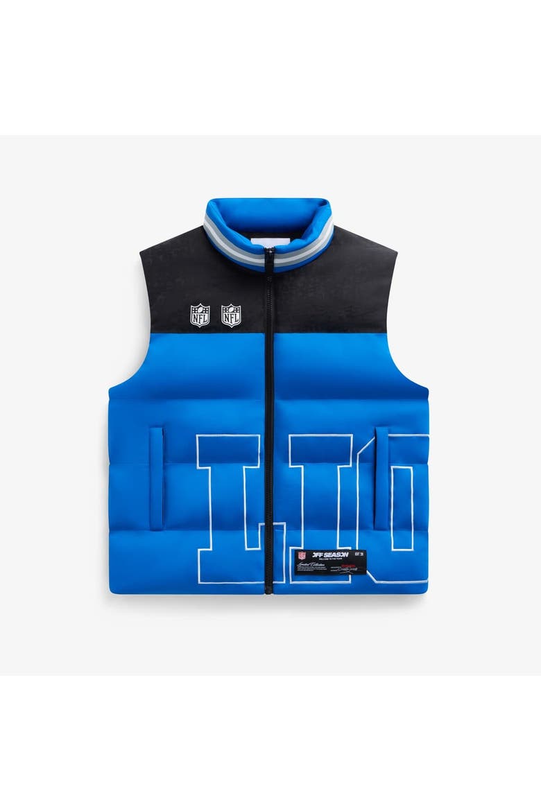 Unisex  Blue Detroit Lions Team Puffer Vest, Main, color, Blue