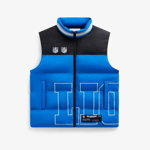 Off Season Unisex  Blue Detroit Lions Team Puffer Vest In Multi