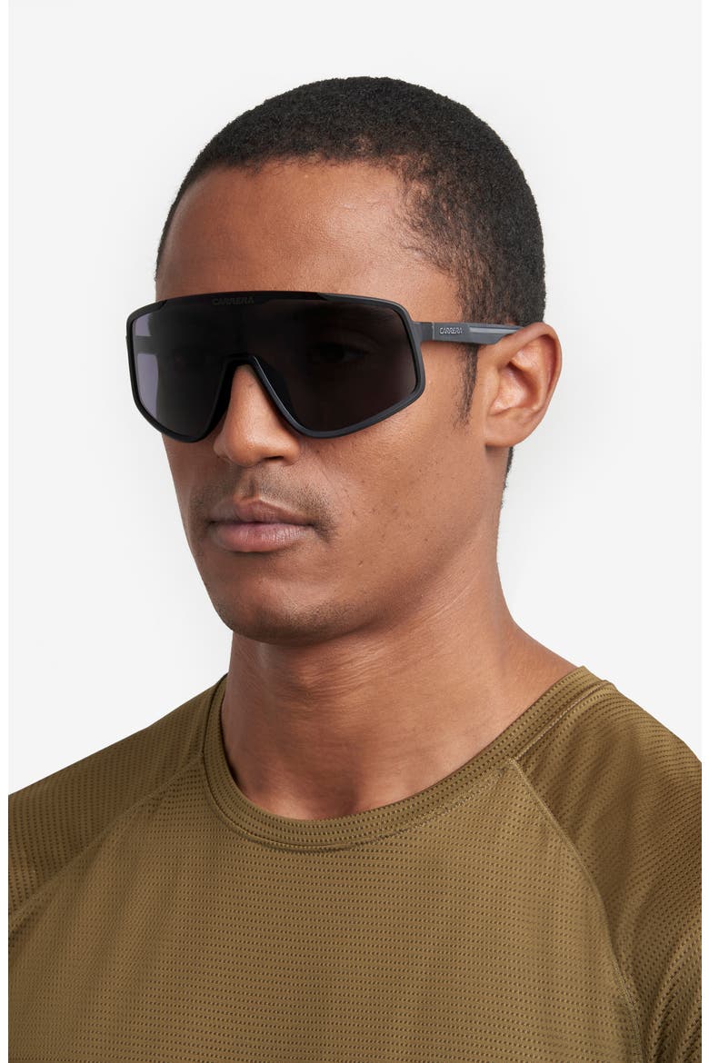 99mm Shield Sunglasses, Alternate, color, MATTE BLACK