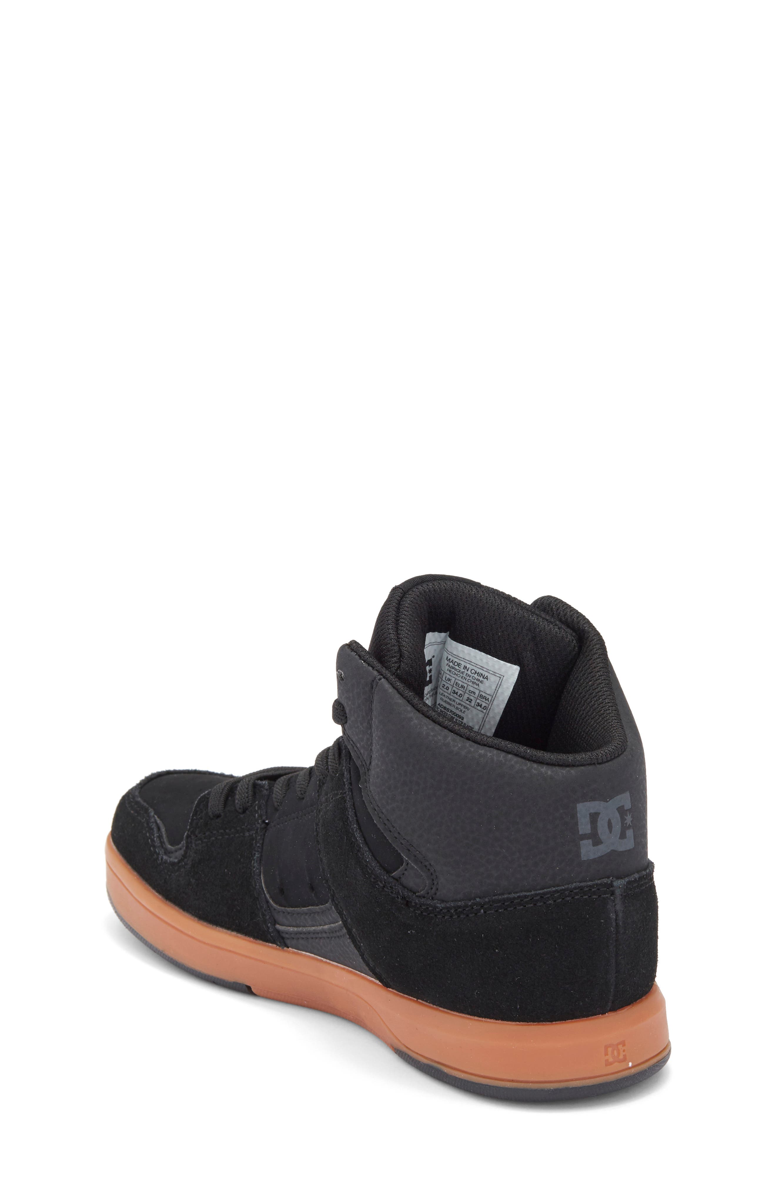 DC Shoes Kids' Cure High Top Elastic Sneaker, Alternate, color, 
