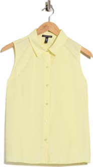 Eileen Fisher Organic Cotton Sleeveless Shirt