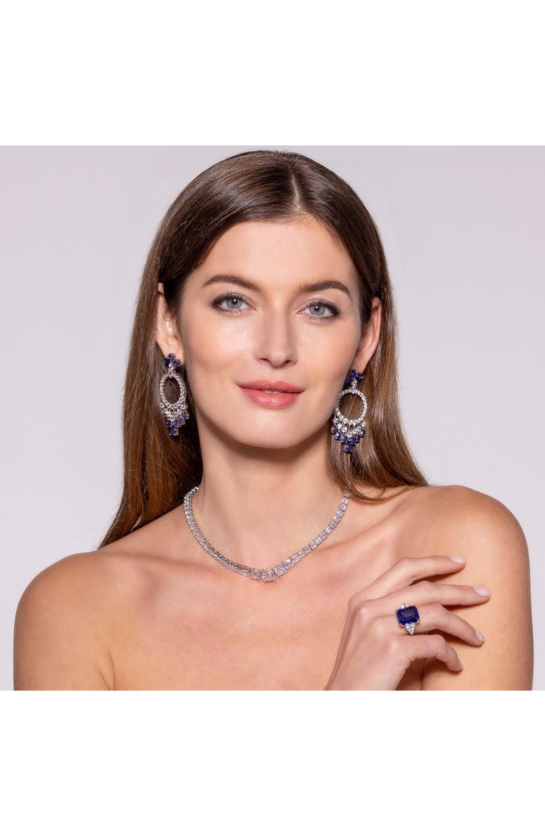Anna Zuckerman Romanoff Statement Drops, Alternate, color, Blue Sapphire
